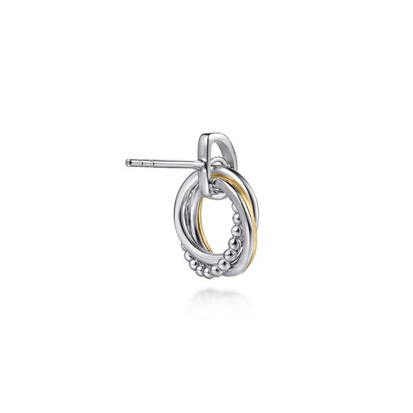 14Kt Yellow Gold and Silver Earrings Image 2 Victoria Jewellers REGINA, SK