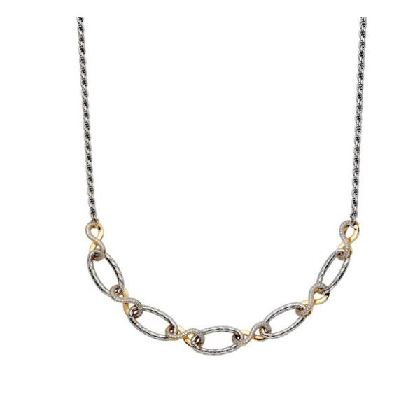 Sterling Silver & Gold Plated Necklace Victoria Jewellers REGINA, SK