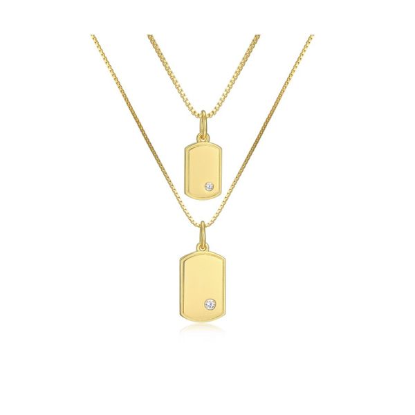 Mom and Me Gold Plated Necklace Set Victoria Jewellers REGINA, SK