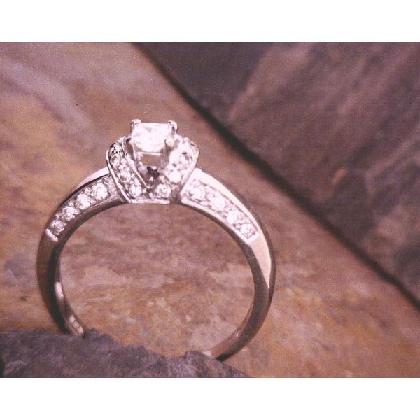 Princess Diamond Engagement Ring Image 2 Vulcan's Forge LLC Kansas City, MO