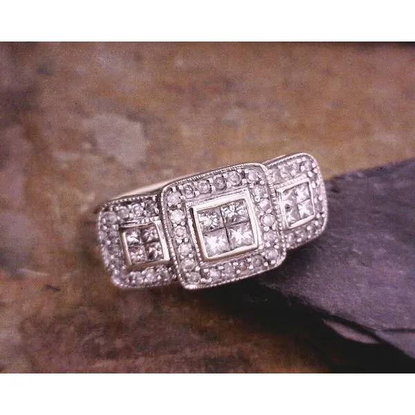 14kt Diamond Deco Style Ring Vulcan's Forge LLC KANSAS CITY, MO
