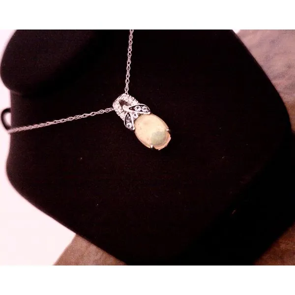 Opal, Blue Topaz W Rope and Multi Diamonds Necklace Vulcan's Forge LLC KANSAS CITY, MO