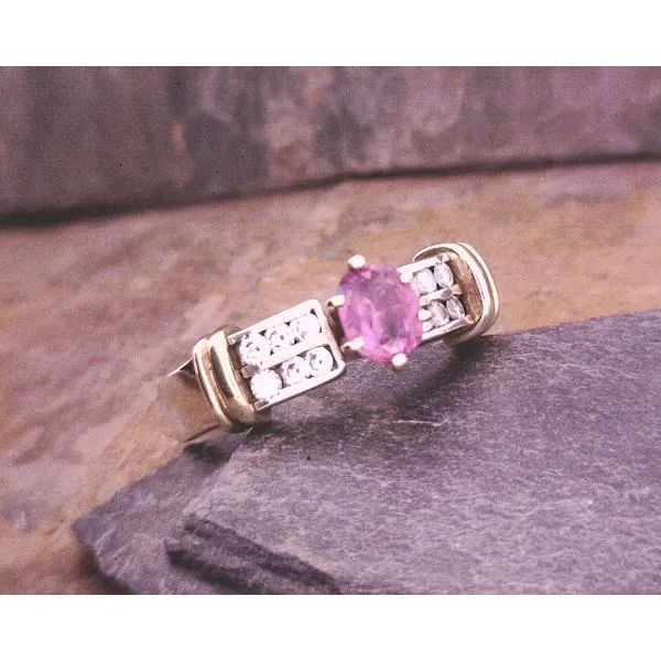 Two-Tone Pink Tourmaline and Diamond Ring Vulcan's Forge LLC Kansas City, MO