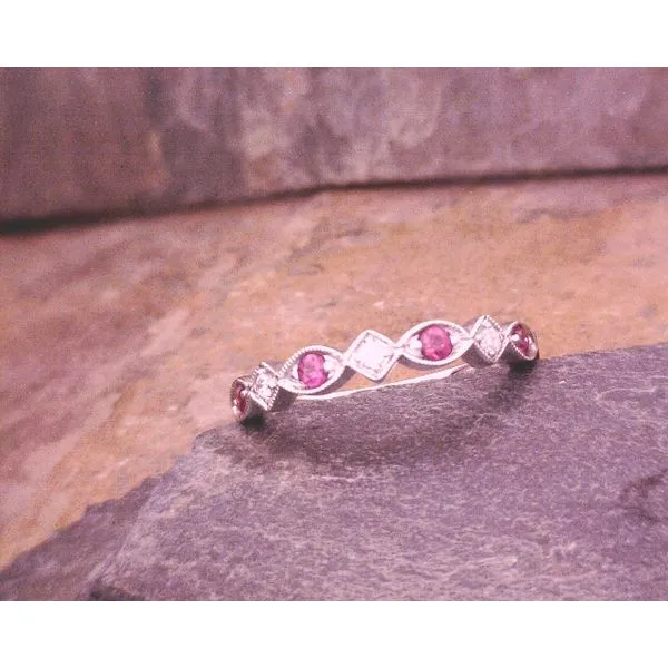 Contemporary Ruby Birthstone Band Vulcan's Forge LLC KANSAS CITY, MO