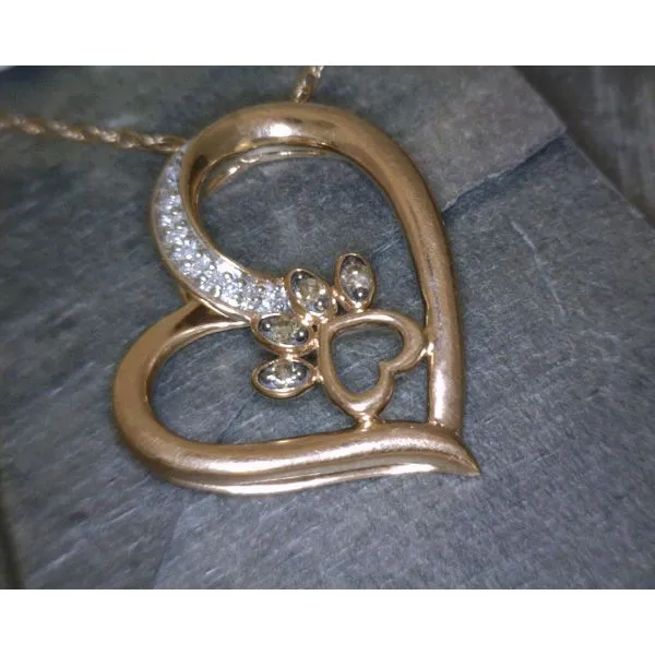 10KYG Paw & Heart With  Diamonds .05CTW Vulcan's Forge LLC KANSAS CITY, MO
