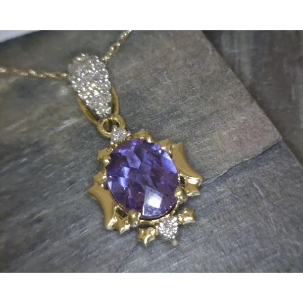 10KYG Moon & Stars with Alexandrite & Diamonds .10CTW Vulcan's Forge LLC KANSAS CITY, MO