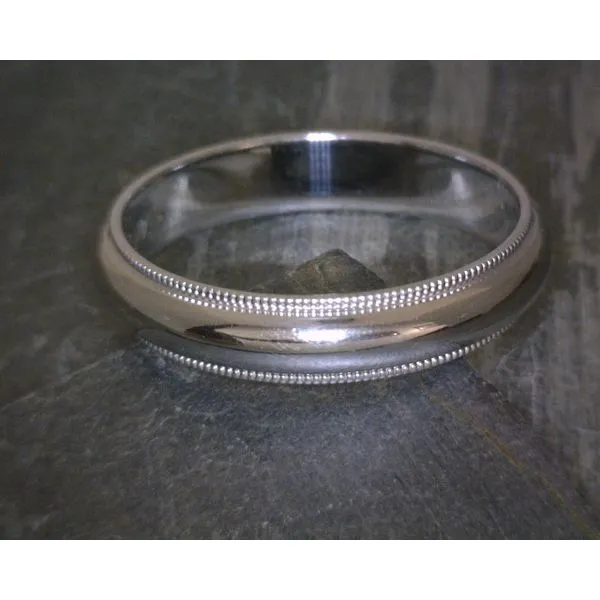 14KTWG 4mm Milgrain Band Vulcan's Forge LLC Kansas City, MO