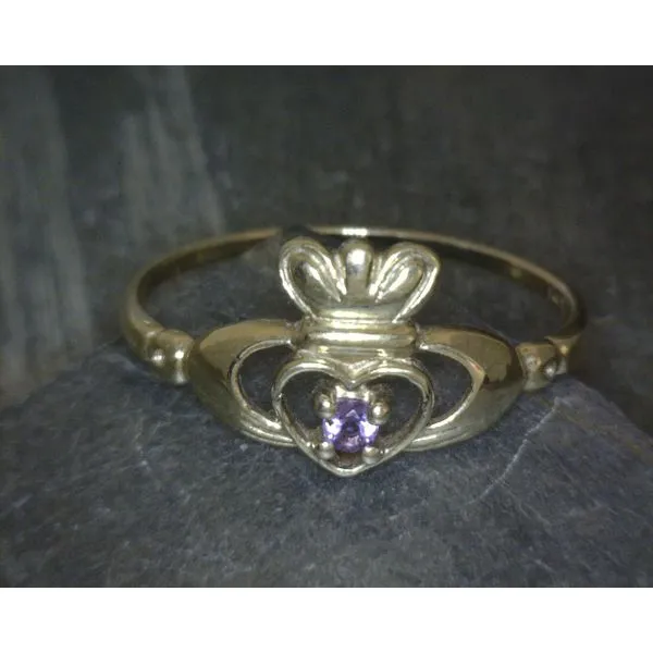 14KYG Amethyst Claddagh Ring Vulcan's Forge LLC Kansas City, MO