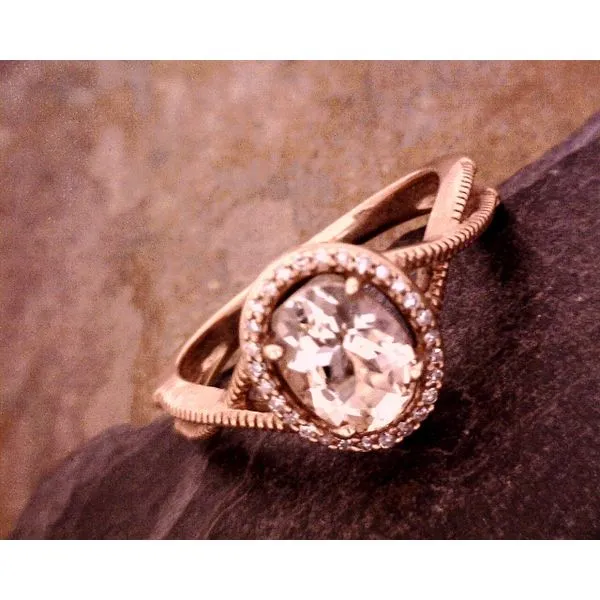Morganite and Diamond Ring Vulcan's Forge LLC KANSAS CITY, MO