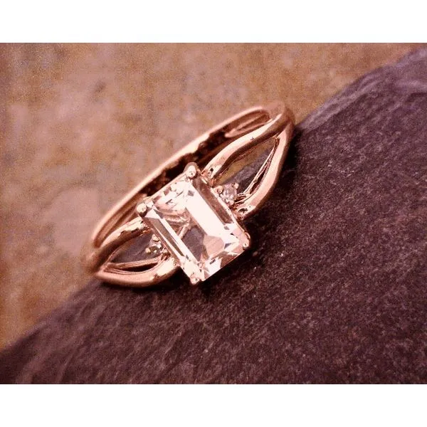 Morganite and Diamond Ring Vulcan's Forge LLC KANSAS CITY, MO