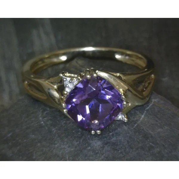 10KYG Cushion Amethyst W Diamond Accent Vulcan's Forge LLC KANSAS CITY, MO