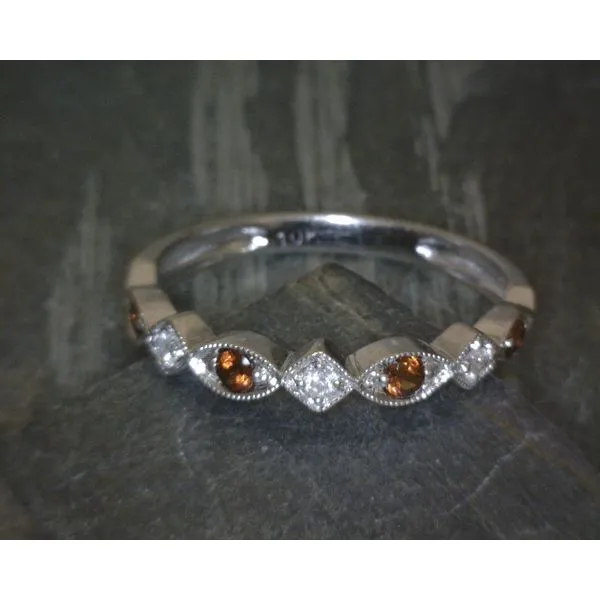 10KWG Round Garnet W Diamond Accents Eternity Vulcan's Forge LLC KANSAS CITY, MO