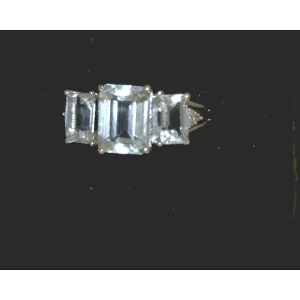 Emerald Cut Aquamarines with Diamond Trim Vulcan's Forge LLC KANSAS CITY, MO