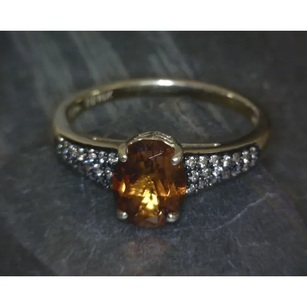 10KY Oval Citrine W .15 CTW Diamond Accent Vulcan's Forge LLC KANSAS CITY, MO