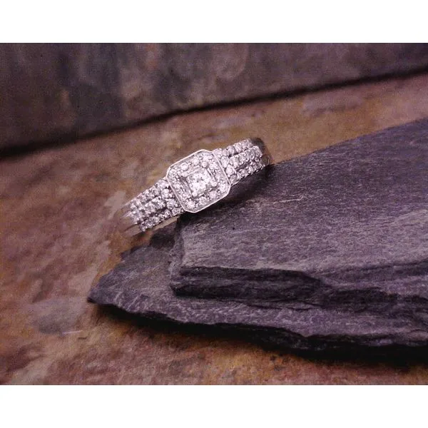 3 Tier Halo Diamond Ring Vulcan's Forge LLC KANSAS CITY, MO