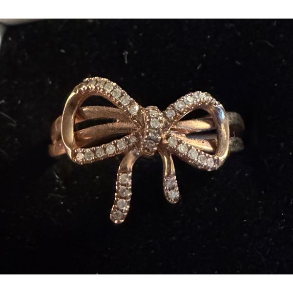 10kt Rose Gold Diamond Bow Ring Vulcan's Forge LLC KANSAS CITY, MO