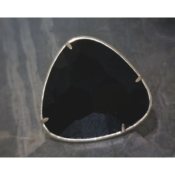 10K Yellow Gold and Faceted Onyx Fashion Ring Vulcan's Forge LLC Kansas City, MO