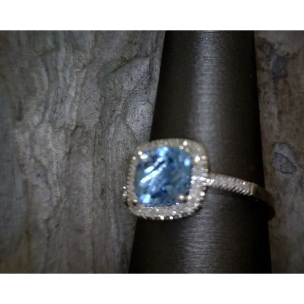 10Ktwg Blue Topaz W 0.08 Diamond Accent Vulcan's Forge LLC Kansas City, MO