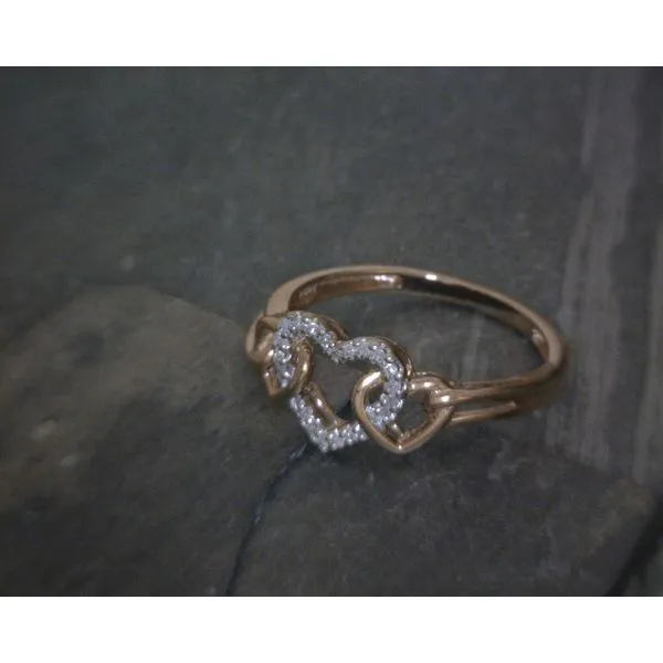 10KRG 0.05Ctw Diamond Interlocking Heart Ring Vulcan's Forge LLC KANSAS CITY, MO
