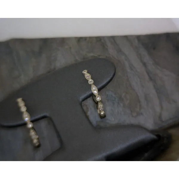 14KYG Diamond Hoop Earrings