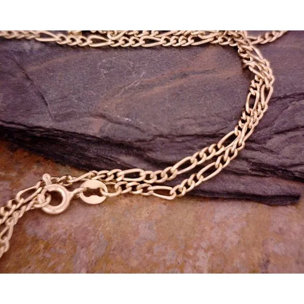 14kt Gold Figaro Chain Vulcan's Forge LLC Kansas City, MO