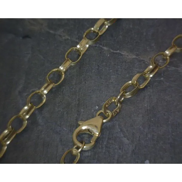 10kt Yellow Gold Rolo Chain Italy 16