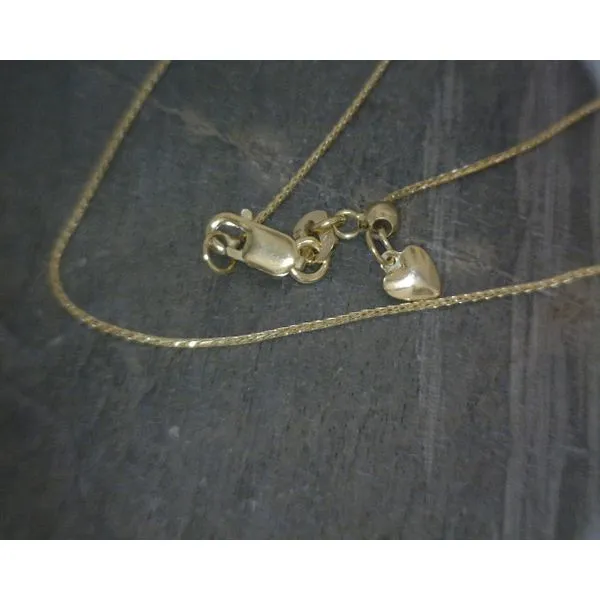 14Kt Yellow Gold Adjustable .8MM Wheat Chain Vulcan's Forge LLC KANSAS CITY, MO