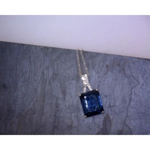 10KTY Dia/LB Topaz Pendant Vulcan's Forge LLC KANSAS CITY, MO