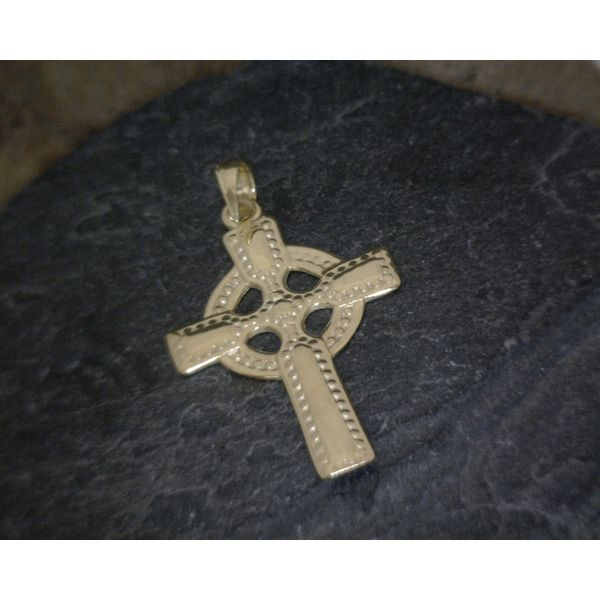 14K Yellow Gold Celtic Cross Pendant Vulcan's Forge LLC Kansas City, MO