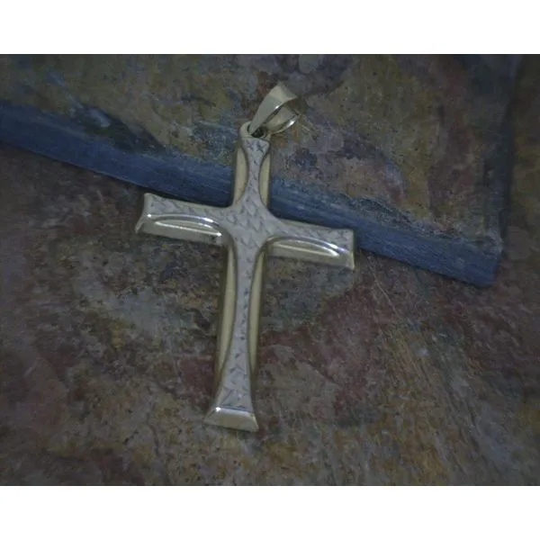 10ktTwo Tone Yellow and White  Gold Cross Vulcan's Forge LLC Kansas City, MO