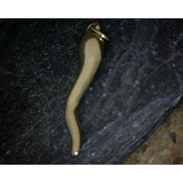 14K Yellow Gold Italian Horn (Cornicello) Vulcan's Forge LLC KANSAS CITY, MO