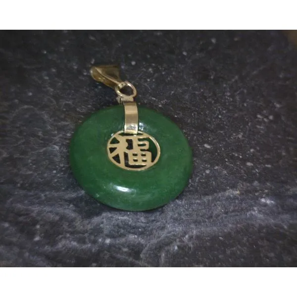 14kyg Small Jade Pendant Vulcan's Forge LLC KANSAS CITY, MO