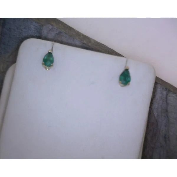 14KTYG Emerald Earrings Vulcan's Forge LLC Kansas City, MO