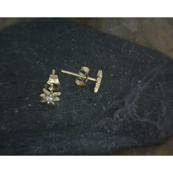 Sterling North Star 0.04ctw Diamond Stud Earrings Vulcan's Forge LLC KANSAS CITY, MO
