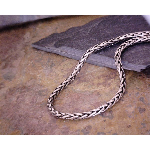 Sterling Oxidized Wheat Chain 2.15mm 20