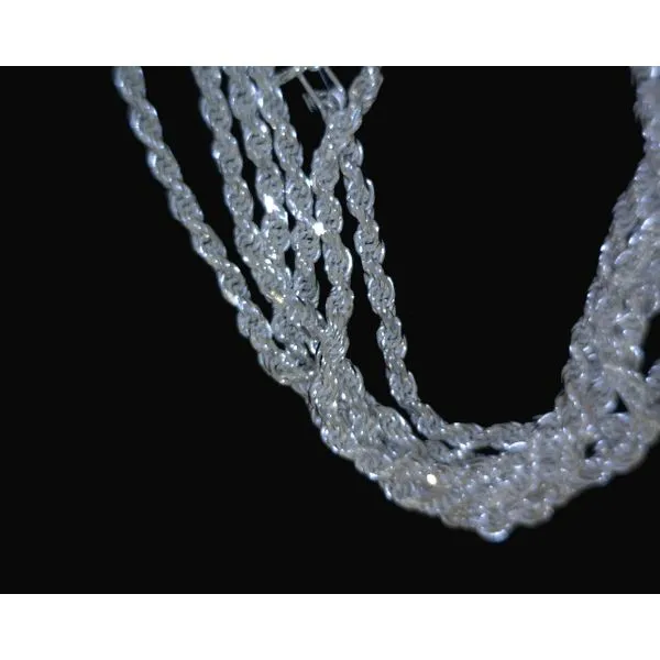Silver D/C rope chain 2.2mm 16