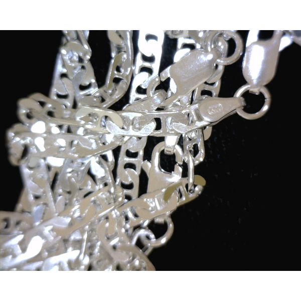 Sterling Silver Flat Marina Chain Vulcan's Forge LLC Kansas City, MO