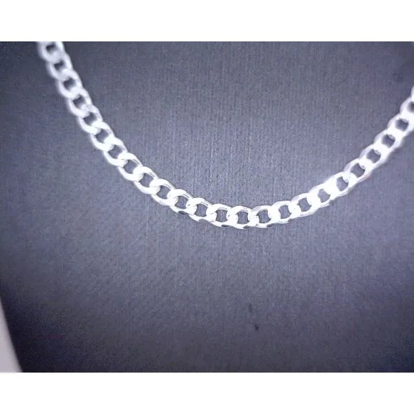 Sterling 6-Sided Curb Chain 5.4mm 22