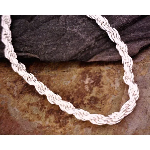 Sterling Silver Diamond Cut  Rope Chain Vulcan's Forge LLC KANSAS CITY, MO