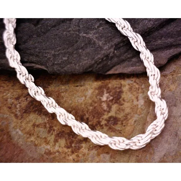 Sterling Diamond Cut 2.2mm Rope Chain Vulcan's Forge LLC KANSAS CITY, MO