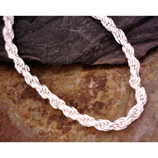 Sterling Diamond Cut 2.2mm Rope Chain Vulcan's Forge LLC Kansas City, MO