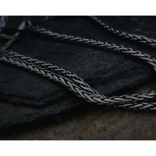 Sterling Silver oxidized wheat chain Vulcan's Forge LLC KANSAS CITY, MO