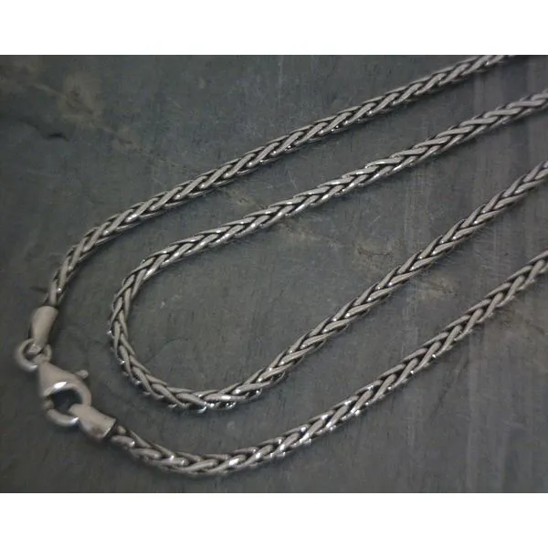 SS  Oxidized Wheat Chain 2.15mm 18