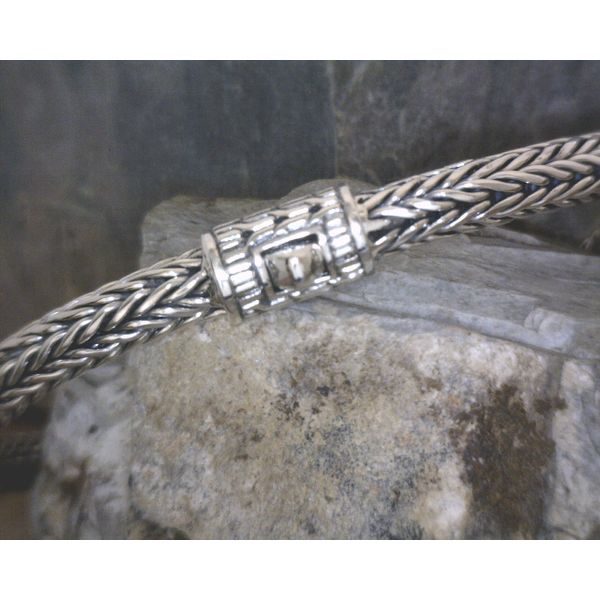 Sterling Fancy Oxidized Link 5mm Bracelet Vulcan's Forge LLC Kansas City, MO