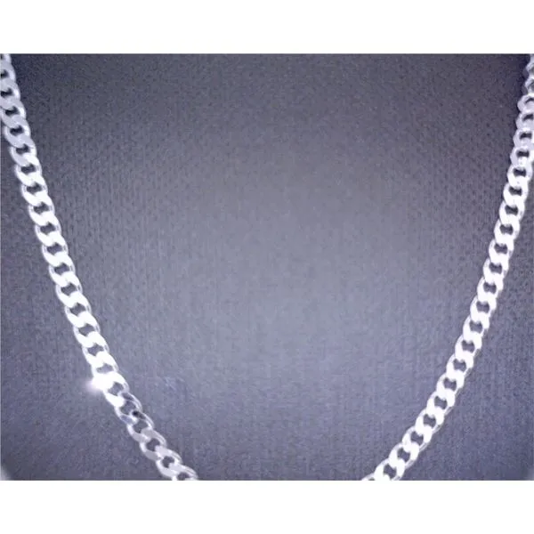 Sterling 2-Sided Curb Chain 18