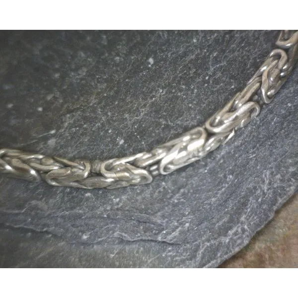 Sterling Oxidized Byzantine Chain 2mm Vulcan's Forge LLC Kansas City, MO