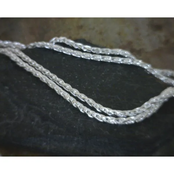 Sterling Diamond Cut Wheat Chain 2.0mm 24