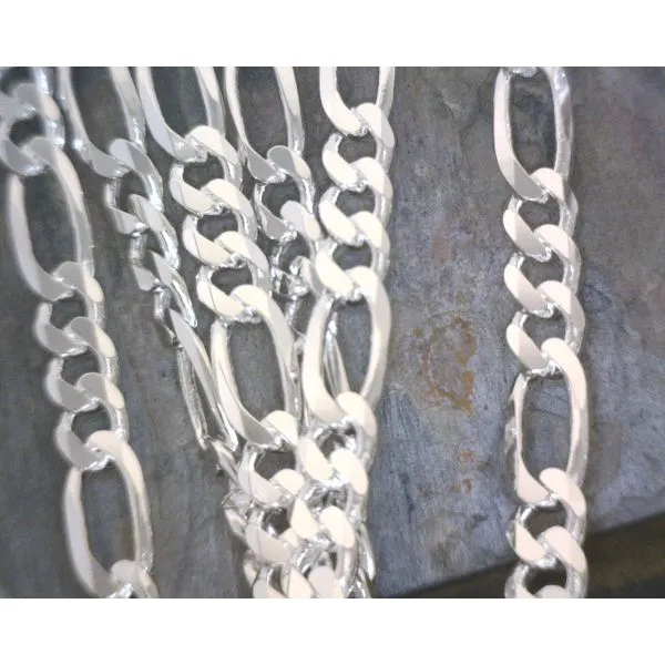 Sterling Silver Figaro 6.9mm Chain Vulcan's Forge LLC KANSAS CITY, MO