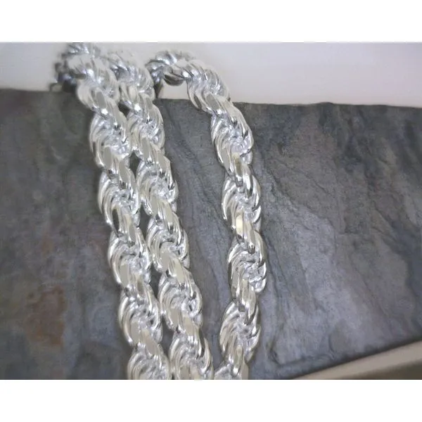 SS Solid Rope Diamond Cut Chain Vulcan's Forge LLC KANSAS CITY, MO