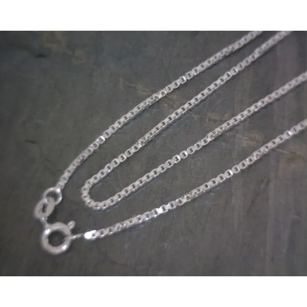 Sterling Silver Box Chain 1.4mm 18